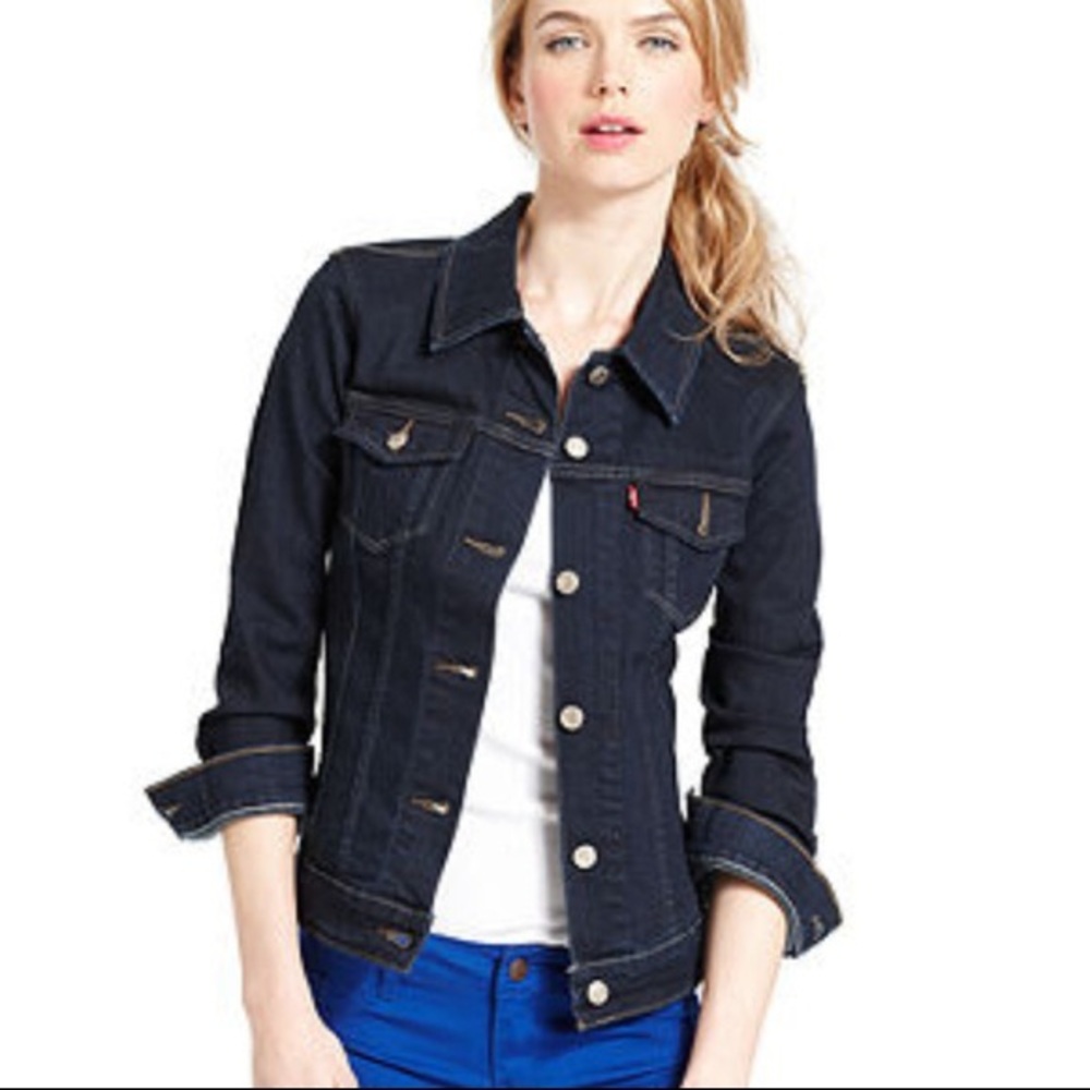 Levi’s Original Trucker Dark Denim Jacket Size L